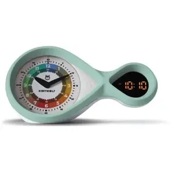 Kidywolf Analoger & digitaler Wecker türkis