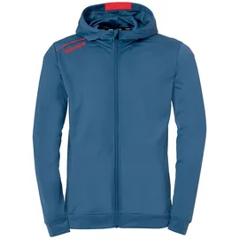Kempa Player Trainingsjacke mit Kapuze ice grau/fluo rot 164