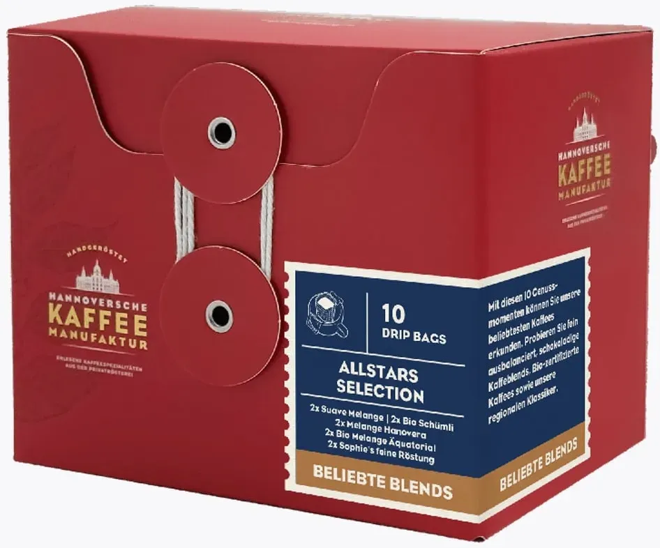 Hannoversche Kaffeemanufaktur Drip Coffee Box: Allstars Selection