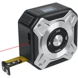 2-in-1 Laser-entfernungsmesser-maßband, Wiederaufladbares Laser-maßband Mit 40 M Laser Und 5 M Maßband, Usb-aufladbar Mit Lcd-hintergrundbeleuchtung, Digitalanzeige Für Länge/fläche/volumen/messung