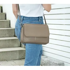 Alessandro Salvatore Florenz 12975 Schultertasche Leder Taupe