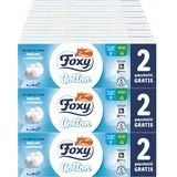 Foxy Taschentücher / 25 Packungen mit je 12 Paketen / 4-lagig/mit echten Baumwollfasern / 100% FSC-zertifiziertes Papier/Verpackung 100% recycelbar