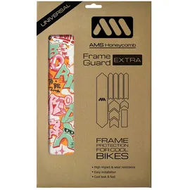 ALL MOUNTAIN STYLE Rahmenschutz-Set – Born to Be Rider – rot