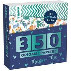 350 Origami-Papiere - Muster-Mix