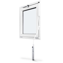 GEZE Flexibles Gestänge - 1000 mm, Aluminium weiß ral 9016