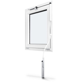 GEZE Flexibles Gestänge - 1000 mm, Aluminium weiß ral 9016