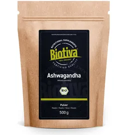 Biotiva Ashwagandha Pulver Bio 500 g