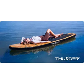 Thunder SUP Board 350 x 81 x 15 cm Braun/Schwarz