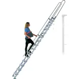 FACAL S15/24 Regaleinhängeleiter ohne Traverse Aluminium S600 9 Stufen
