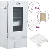 Schlichtes Räucherofen mit Kaltrauchgenerator Verzinkter Stahl - Gasgrills DE8250592 2parcel - Silber