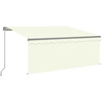VidaXL Gelenkarmmarkise 3,5 x 2,5 m creme