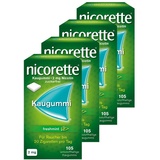 Johnson & Johnson Nicorette Kaugummi 2mg freshmint 105 Stk. 4er Set