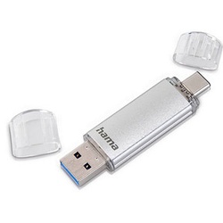 hama USB-Stick C-Laeta silber 128 GB