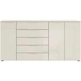 Rauch »Kommode Türkommode Sideboard Kombikommode FLIPP mit Glasfront« Breite 200 cm mit 4 Einlegeböden, 3-türig mit 5 Schubladen und Soft-Close-Funktion sowie Glasfront