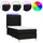 vidaXL Boxspringbett 100 x 200 cm Schwarz