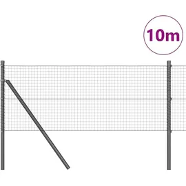 vidaXL Zaunpfosten 10 x 400 cm Grau/Stahl