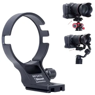 iShoot Objektivkragen-Stativhalterungsring, kompatibel mit Canon RF 24–70 mm f/2.8L IS USM Objektiv, Objektivhalterung, Unterseite ist Arca-Swiss Fit Schnellwechselplatte Schwalbenschwanzrille