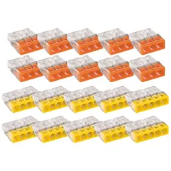 WAGO Klemmen 2273 3, 5, 8 adrig bis 2,5mm2 - WAGO 2273 3/5 adrig