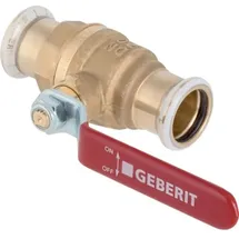 Geberit GE Mapress Aufputz-Kugelhahn, Hebel, d28mm, Messing, NPW, 1 Stk.