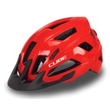 Cube Helm STEEP | glossy red - L