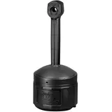 JustRite Aschenbecher Original Smoker Cease Fire® Sicherheits-Standascher aus Kunststoff 15 Liter deco Schwarz