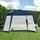 Outsunny Gartenpavillon 3 x 3 m inkl. 4 Seitenteile Blau