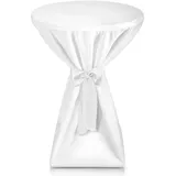 Beautissu Stehtischhusse Premium Weiß Ø 70 cm