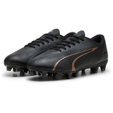 Puma Ultra Play Fg/Ag Soccer Shoes, Puma Black-Copper Rose, 40 EU - 40 EU