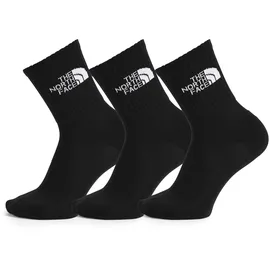 The North Face Everyday Standard Crew Socken 3er Pack Schwarz/Weiß 44-46