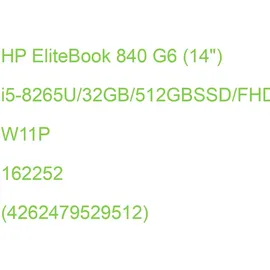 HP EliteBook 840 G6 Intel Core i5-8265U 32 GB RAM 512 GB SSD LTE