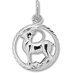 Sternzeichen-Anhänger ONE ELEMENT "Steinbock Sternzeichen Anhänger aus 925 Silber", silber, Schmuckanhänger, Damen, Steinbock, Silber 925 (Sterlingsilber), Damen Silber Schmuck Steinbock