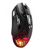 SteelSeries Aerox 5 Wireless – RGB Gaming-Mouse mit Öffnungen in der Oberfläche – Federleichtes, wasserabweisendes Design – 9 Tasten – Bluetooth/2,4 GHz – Optischer TrueMove Air-Sensor mit 18.000 DPI