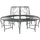 vidaXL Baumbank Ø 160 x 89 cm Grau