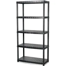 FP Schwerlastregal Polypropylen 18" schwarz 5 Böden