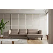 kaiser möbel Ecksofa L-form Dani modern und geräumig Stoff Poso und Verita, Zwei Stoffe, breite Farbpalette, komfortabel, geräumig beige