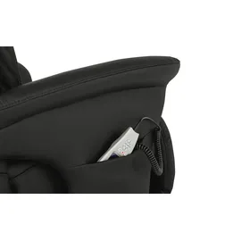 HIMOLLA Fernsehsessel 7418 Leder 81 x 111 x 95 cm Schwarz elektrisch mit Massagefunktion