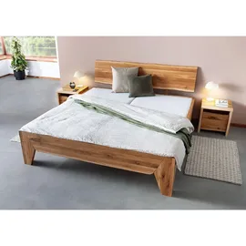 MASSIVMOEBEL24.DE Wildeiche 180 x 200 cm Beige