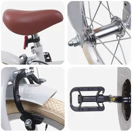 vidaXL Kinderfahrrad 16 Zoll Hellgrau