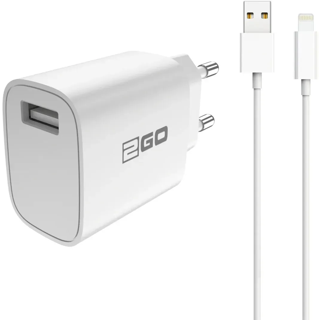 2GO 797253 Ladegerät für Mobilgeräte Universal Weiß AC Drinnen