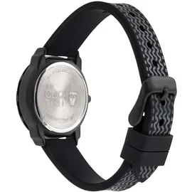 Cool Time CT-0010-PQ 30 mm Silikongehäuse schwarz Silikonarmband blau