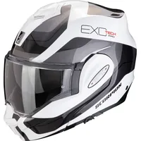Scorpion EXO-Tech Evo Pro Commuta, Modularhelm - Weiß/Silber/Schwarz - L
