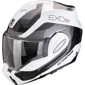 Scorpion EXO-Tech Evo Pro Commuta, Modularhelm - Weiß/Silber/Schwarz - L