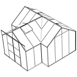 Vitavia Sirius Alu grün ESG 3 mm 13 m2 inkl. Fundament