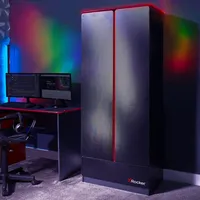 X Rocker Carbon-Tek Kleiderschrank mit 2 Türen, Schublade und