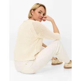 RAPHAELA by BRAX Style PEGGY FLARED ecru, denim cremeweiß, Gr. 36K