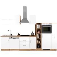 Held Küchenzeile Colmar 330 cm weiß/wotaneiche