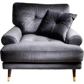 trends by hg »TOKIO« in Microfaser mit hochwertigem Holz/Metallfuß