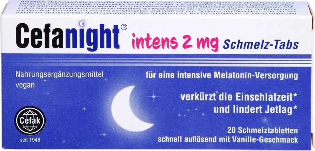 cefanight intens 2 mg schmelz-tabs