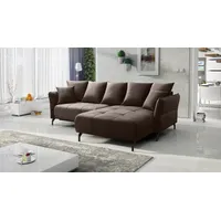Fun Möbel Ecksofa Schlafsofa Sofa SADIE Stoff Element, Ottomane