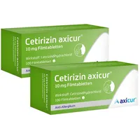 Cetirizin axicur 10 mg Doppelpack 2X100 St